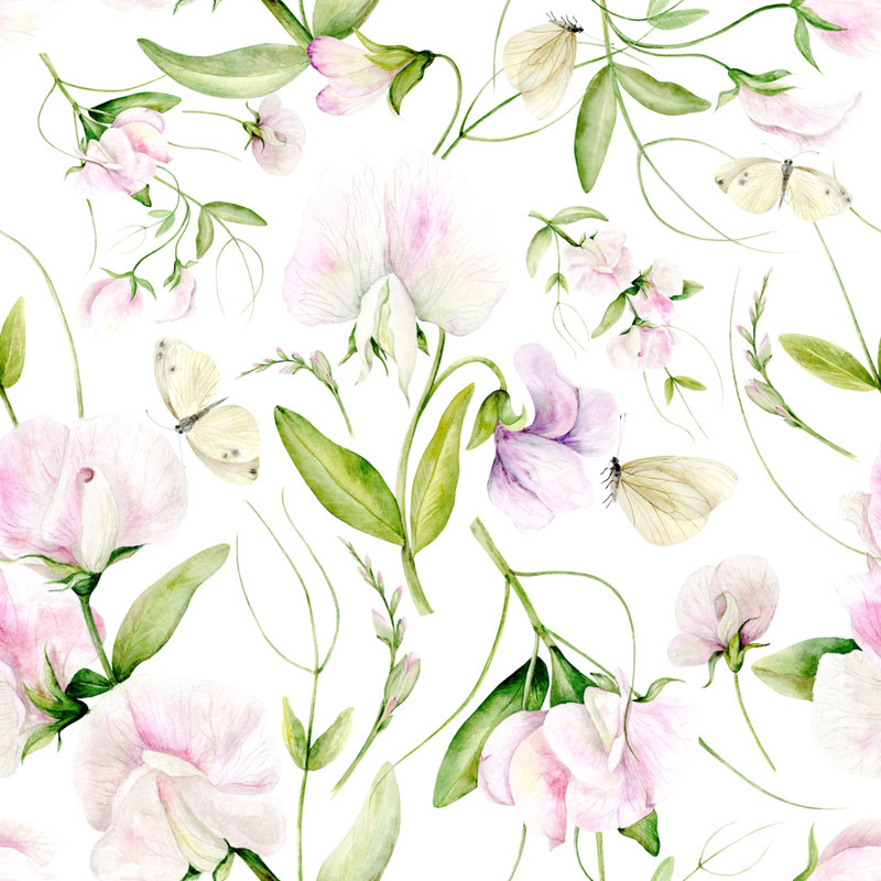Flowering Vine floral and botanical wallpaper – LH Lifestyle